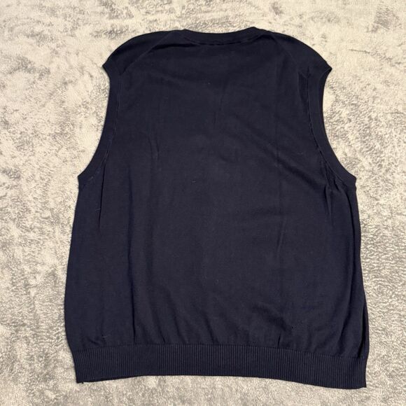 Orvis Mens Lightweight Vest Navy Size XL Cashmere Blend - Picture 2 of 5